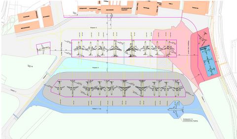 Lageplan Vorfeldbereich Flughafen Saarbrücken