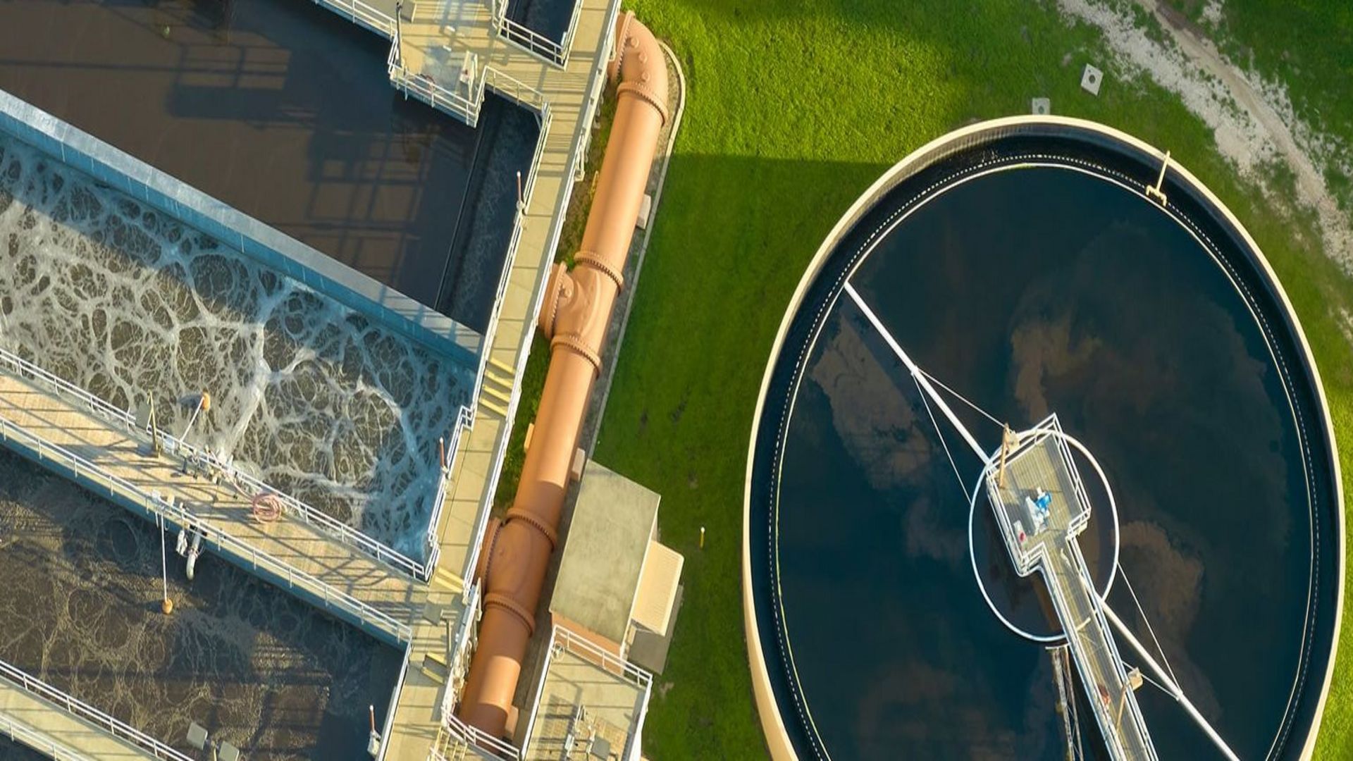 Wastewater treatment facilities processing and cleaning used water for safe environmental discharge or reuse 